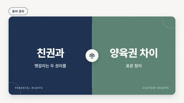 친권과 양육권 차이 썸네일